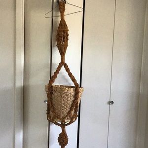 Vintage 7ft. Large Macramé PLANT HANGER